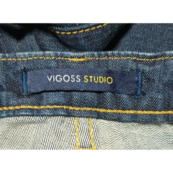 Vigoss Studio Jeans Size 9 10 Womens Juniors The Jagger Boot Cut Dark Wash Denim - Picture 12 of 16